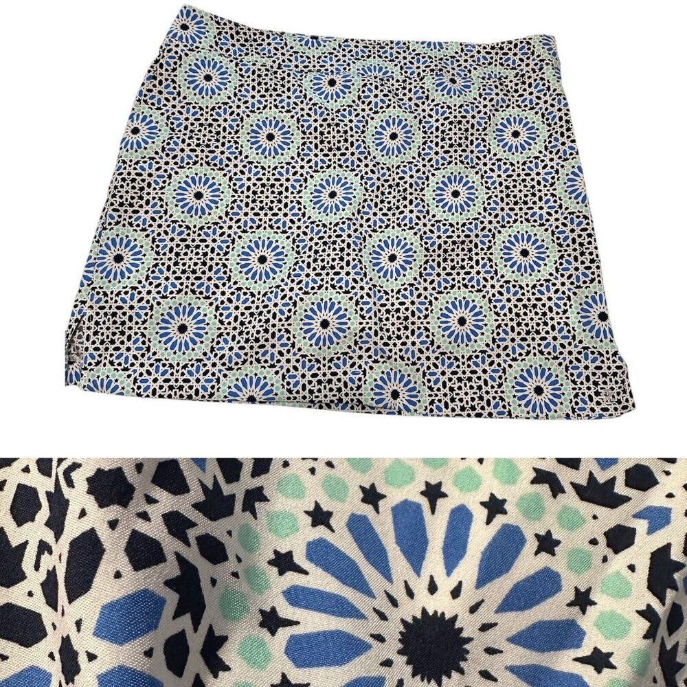 Izod Golf Women’s Sz 16 Skort ZIPPER Tennis Pickleball Stretch Floral